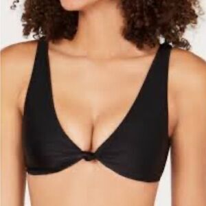 Victoria's Secret Black Swim Top Knotted in the front